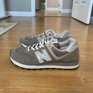New Balance 574 Womens Grey with NB 103 White Sneaker